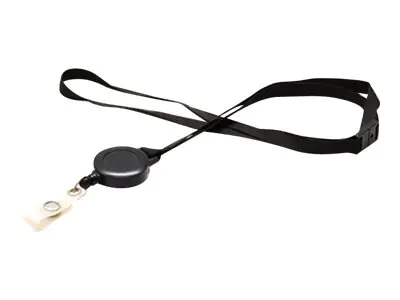 Evolis Namensschildband mit Rolle - Schwarz (Packung mit 100) 1437100