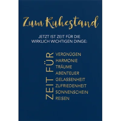 Perleberg Karte Ruhestand Lifestyle 741-0044