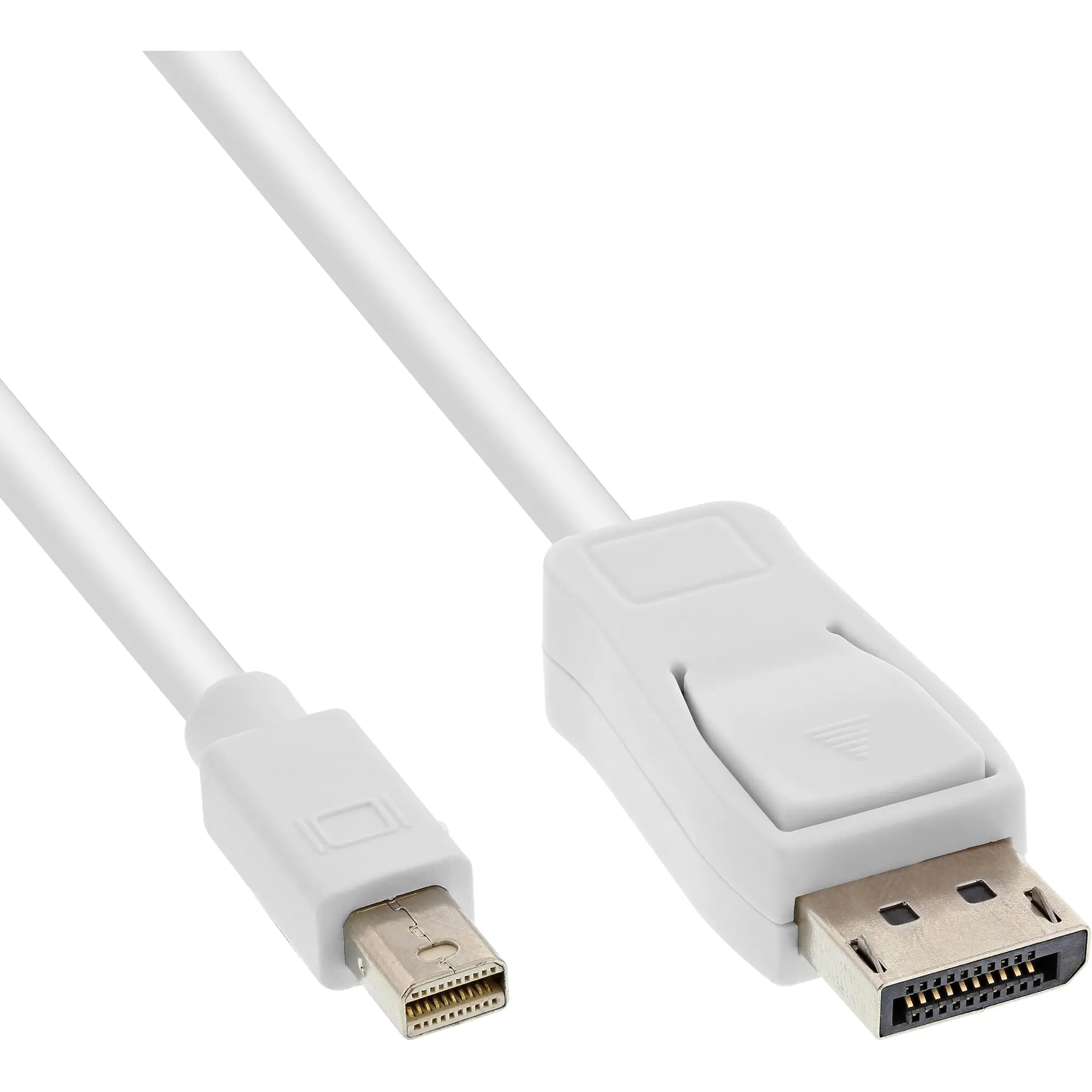 InLine - DisplayPort-Kabel - Mini DisplayPort (M) zu DisplayPort (M) - DisplayPort 1.2 - 5 m - 4K Unterstützung - weiß