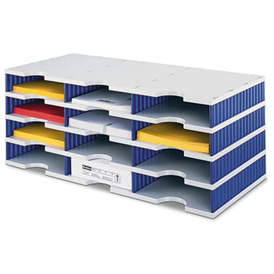 styro Grundeinheit styrodoc trio 268-0304.38 12Fächer gr/bl