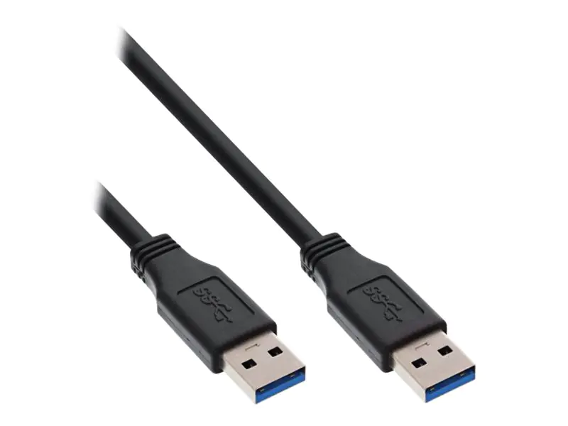 InLine - USB-Kabel - USB Typ A (M) bis USB Typ A (M) - USB 3.0 - 1 m - Schwarz