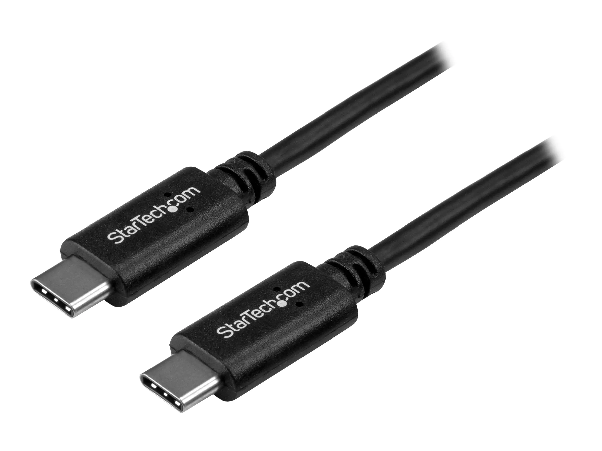 StarTech USB-C Kabel - St/St - 0,5m - USB 2.0 - USB-C Ladekabel - USB 2.0 Typ-C - Kurzes USB C Kabel - USB-Kabel - USB-C (M) bis USB-C (M) - USB 2.0 - 50 cm - Schwarz - für P/N: DKT30CHD
