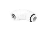 Alphacool Eiszapfen Winkeladapter Doppel-45° drehbar G1/4 AG auf IG - White