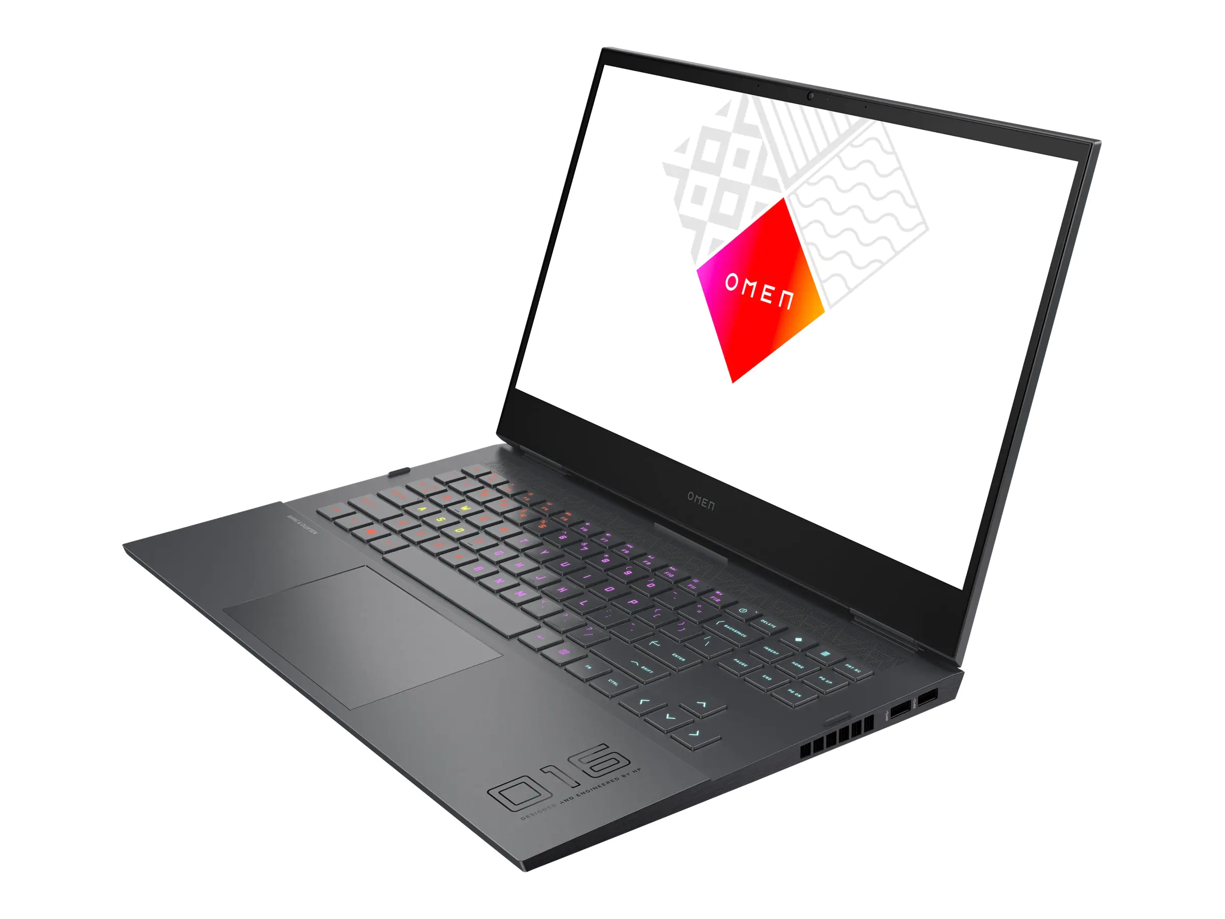 OMEN by HP Laptop 16-c0075ng - AMD Ryzen 7 5800H / 3.2 GHz - Win 10 Home 64-Bit - Radeon RX 6600M - 16 GB RAM - 512 GB SSD NVMe, TLC - 40.9 cm (16.1") IPS 1920 x 1080 (Full HD) @ 144 Hz - Wi-Fi 6 - sandgestrahlter Tastaturrahmen, Lackoberfläche (Abdeckung