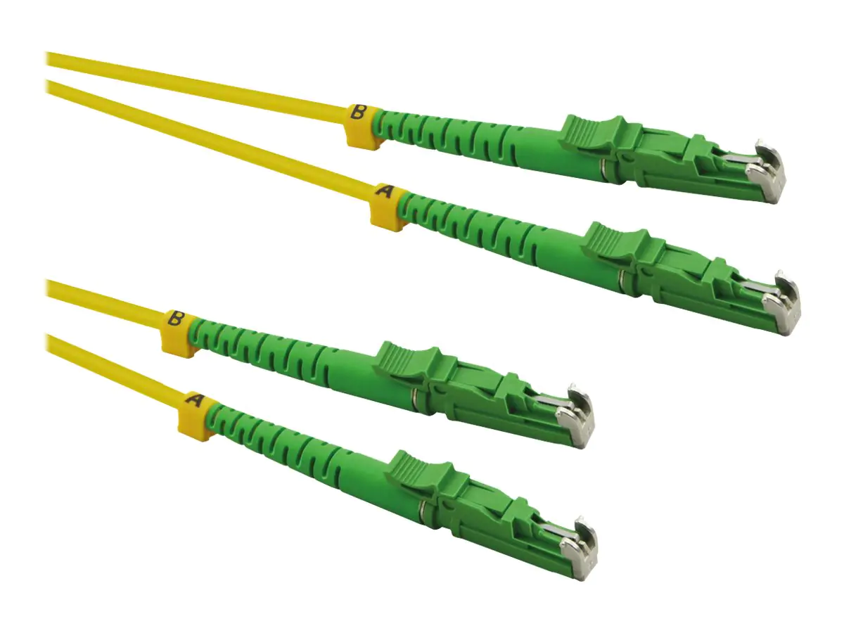 Roline - Patch-Kabel - LSH/APC Single-Mode (M) zu LSH/APC Single-Mode (M) - 0.5 m - Glasfaser - Duplex - 9/125 Mikrometer - OS2 - halogenfrei - Gelb