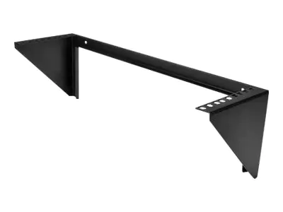 StarTech 19 Zoll 3HE Wandhalter Rack Mount vertikal - 3U Rack Bracket 19 Wandverteiler in Stahl schwarz - Open Frame - Halterung - geeignet für Wandmontage - Schwarz - 3U - 48.3 cm (19")
