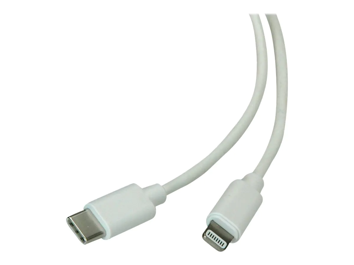 ROLINE Lightning-Kabel - USB-C (M) bis Lightning (M) - 1 m - Weiß - 11.02.8323