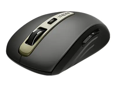 Rapoo MT350 - Maus - optisch - 6 Tasten - kabellos - 2.4 GHz, Bluetooth 4.0, Bluetooth 3.0 - kabelloser Empfänger (USB) - Schwarz