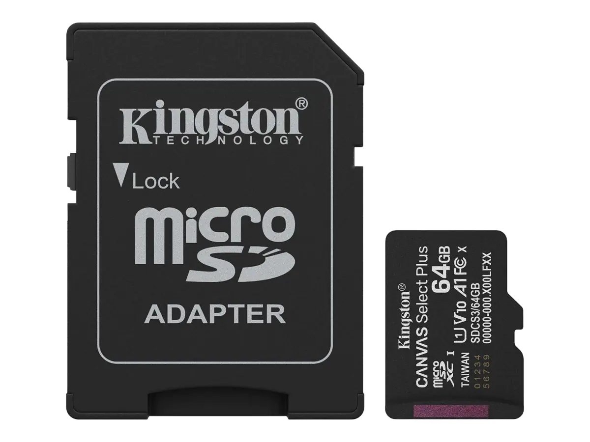 Kingston Canvas Select Plus - Bulk Flash -Speicherkarte (SD-Adapter inbegriffen)