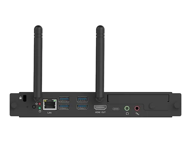 Avocor - Modulares digitales Beschilderungsgerät - 16 GB RAM - Intel Core i7 - SSD - 256 GB - Windows 11 Pro - 4K UHD (2160p) - 60 BpS - Schwarz