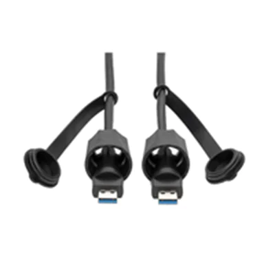 Eaton Tripp Lite Series USB 3.0 SuperSpeed A to A M/M Cable, Industrial - IP68, Shielded, 6 ft. (1.83 m), TAA - USB-Kabel - TAA-konform - USB Typ A (M) zu USB Typ A (M) - USB 3.1 Gen1 - 1.8 m - innen/außen - Schwarz - für P/N: N206-SB01-IND