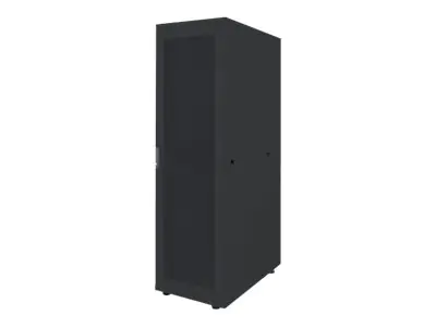 Intellinet Network Cabinet, Free Standing (Basic), 26U, Usable Depth 123 to 773mm/Width 503mm, Black, Flatpack, Max 600kg, Server Rack, IP20 rated, 19", Steel, Single-Point Door Lock, One Lock Per Side Panel, Three Year Warranty - Schrank - bodenstehend -
