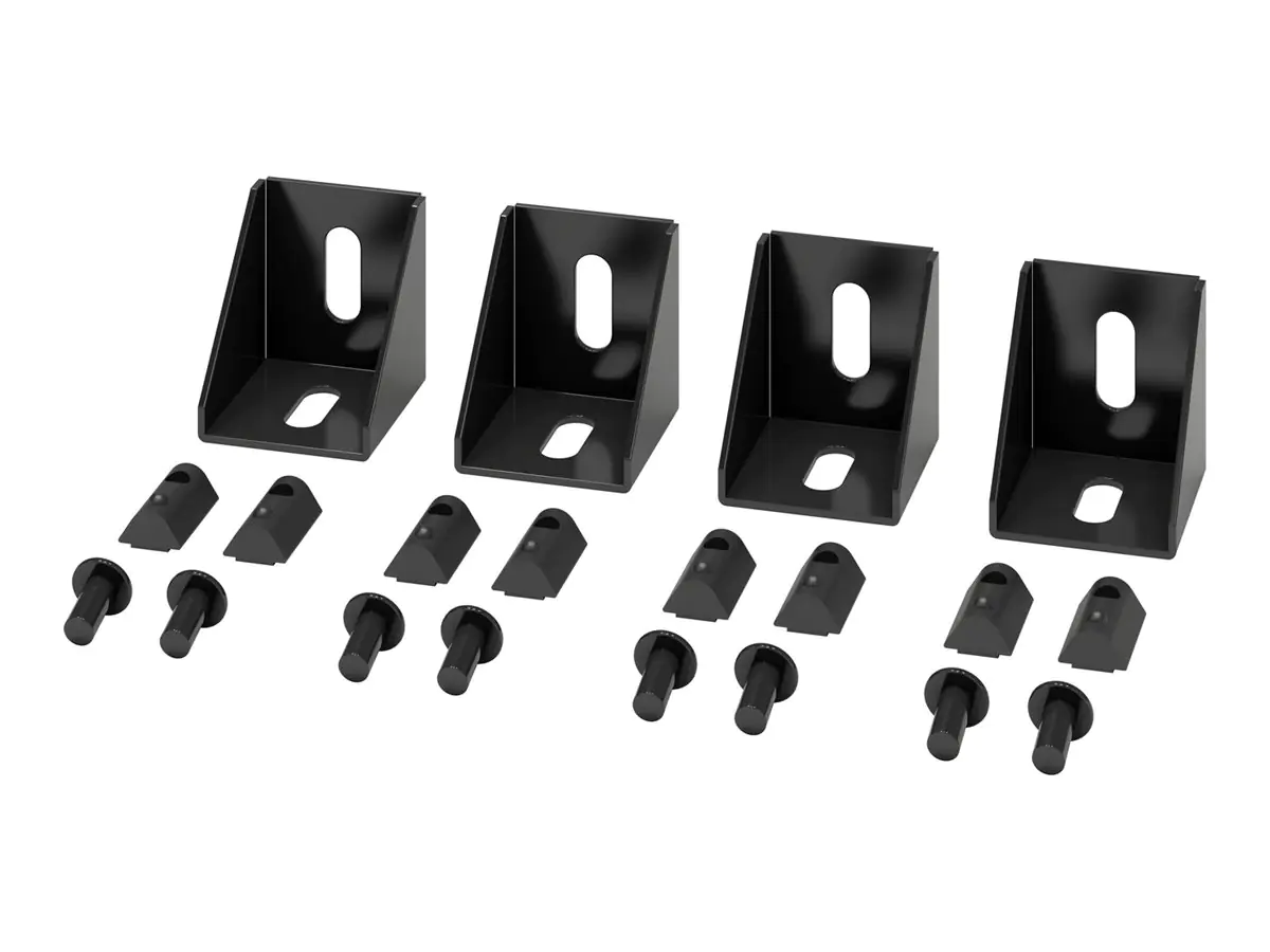 APC NetShelter - Rackmontage-Schienenverbinder - Schwarz (Packung mit 4)