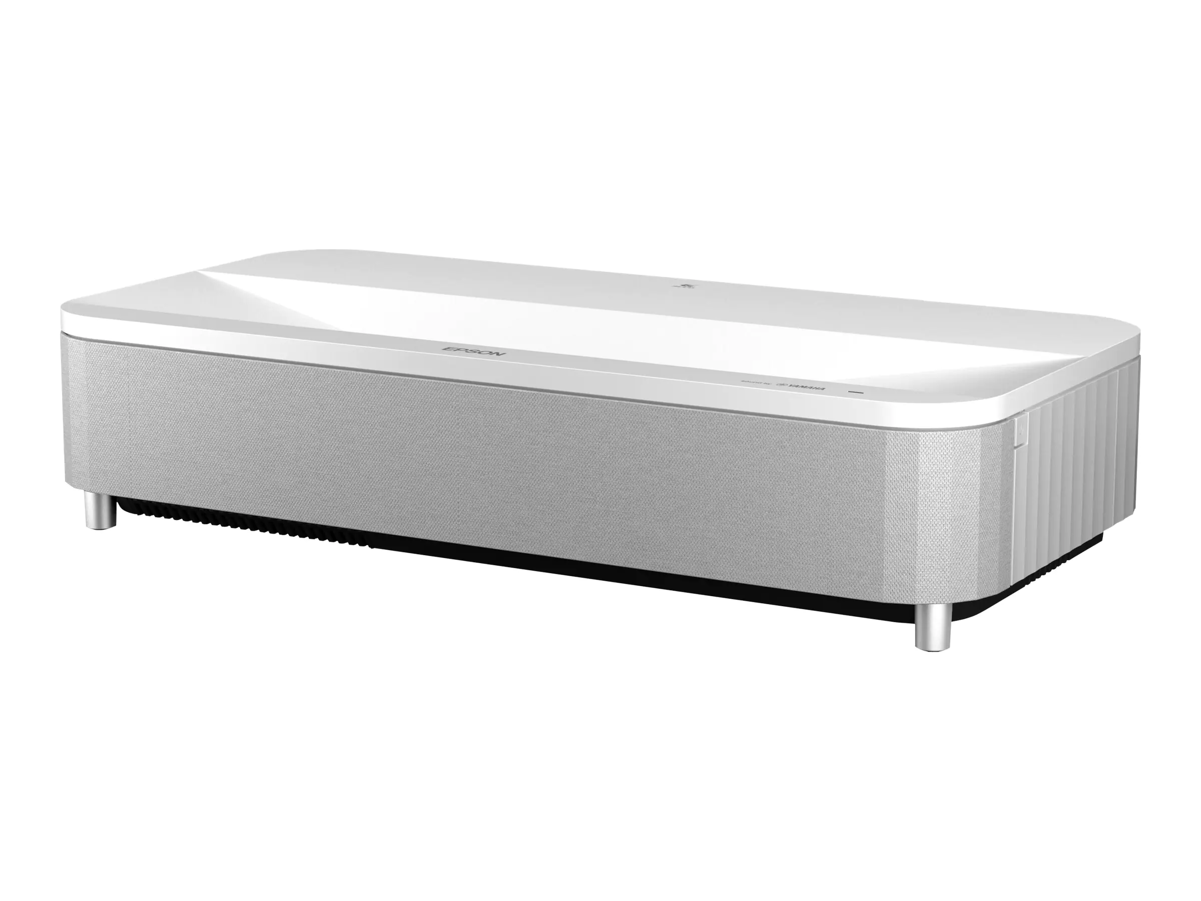 Epson EH-LS800W - 3-LCD-Projektor - 4000 lm (weiß) - 4000 lm (Farbe) - 3840 x 2160 (3 x 1920 x 1080) - 16:9 - 4K - Ultra Short-Throw Fixed-Objektiv - 802.11ac drahtlos - Schwarz / Weiß - Android TV