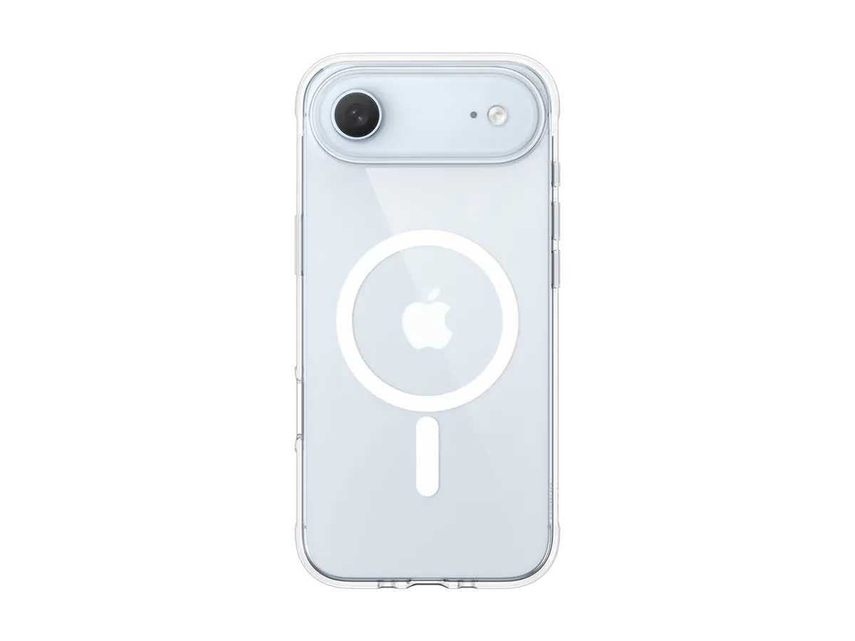 Belkin SheerForce Clear Series - Hintere Abdeckung für Mobiltelefon - MagSafe-Kompatibilität - aus recycelten Materialien hergestellt - klar - für Apple iPhone Air