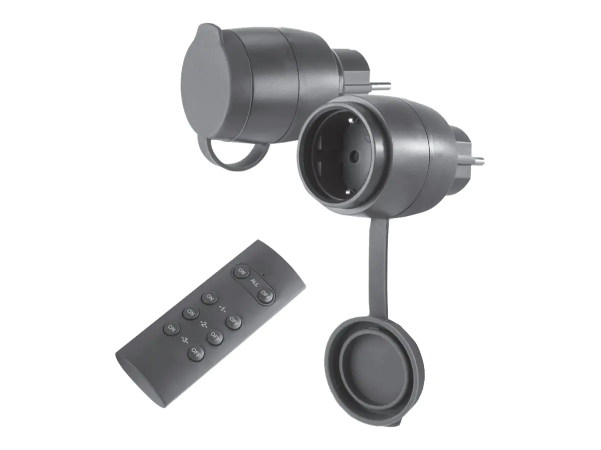 REV - Smartplug-Kit - mini - kabellos - 433.05 - 434.79 MHz - Schwarz