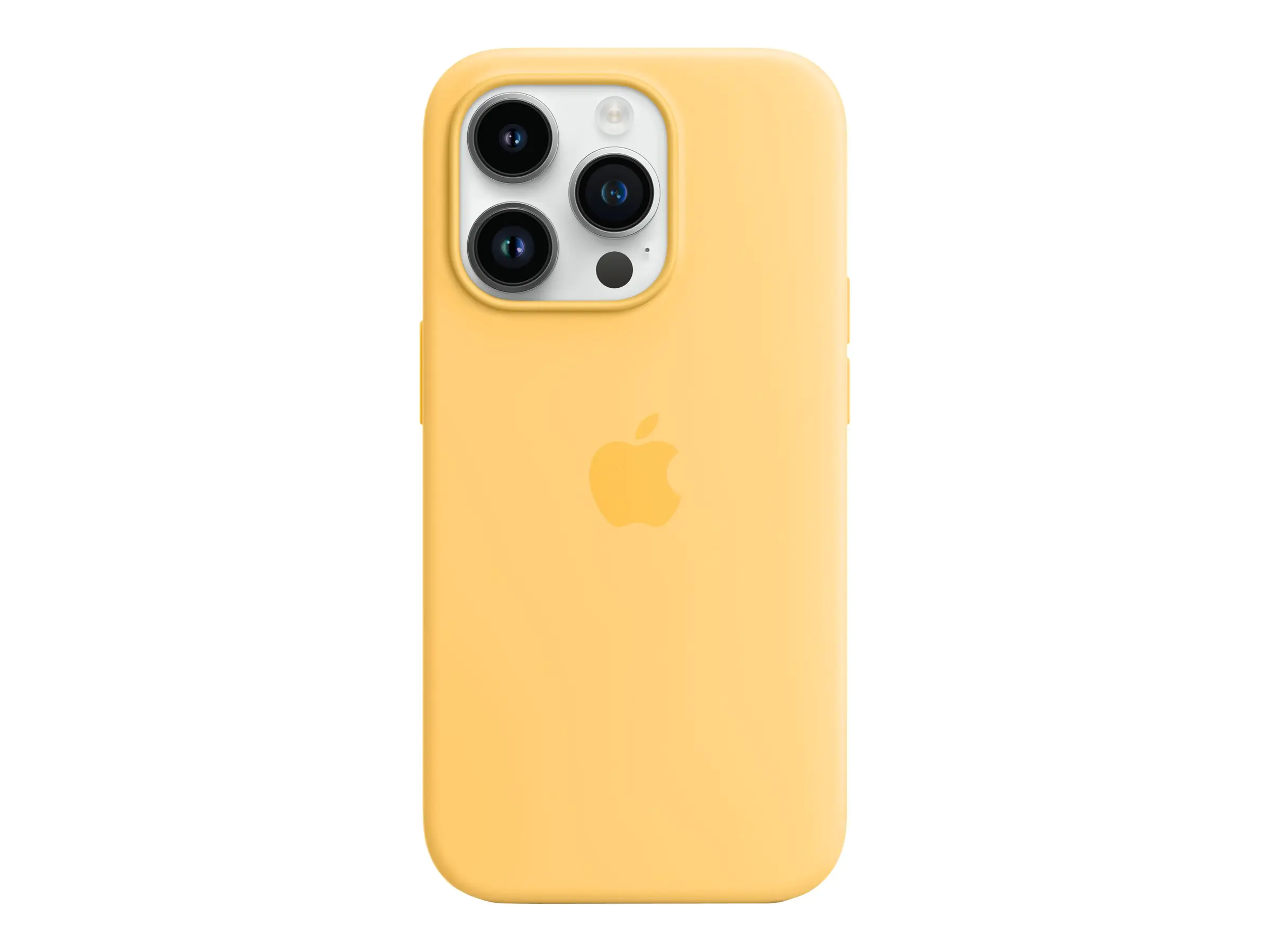 Apple - Hintere Abdeckung für Mobiltelefon - mit MagSafe - Silikon - sunglow - für iPhone 14 Pro