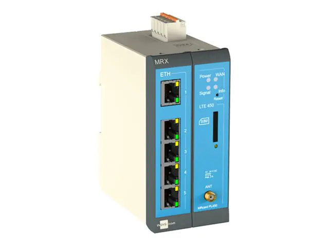 INSYS icom MRX MRX2 LTE - Router - WWAN 5-Port-Switch - 4G, 2G - an DIN-Schiene montierbar