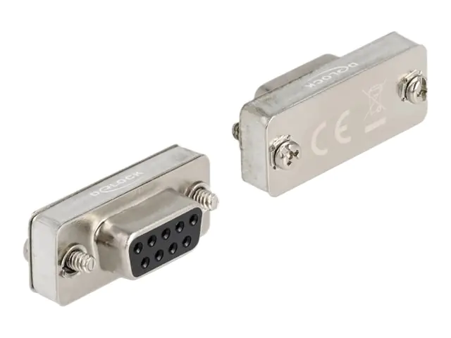 Delock - Loopback-Anschluss - DB-9 (W) schraubbar - EIA-232/422/485 - Silber