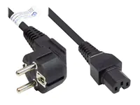 Good Connections P0150-S010 - 1 m - Netzstecker Typ E+F - C15-Koppler - H05V2V2-F - 250 V - Schwarz