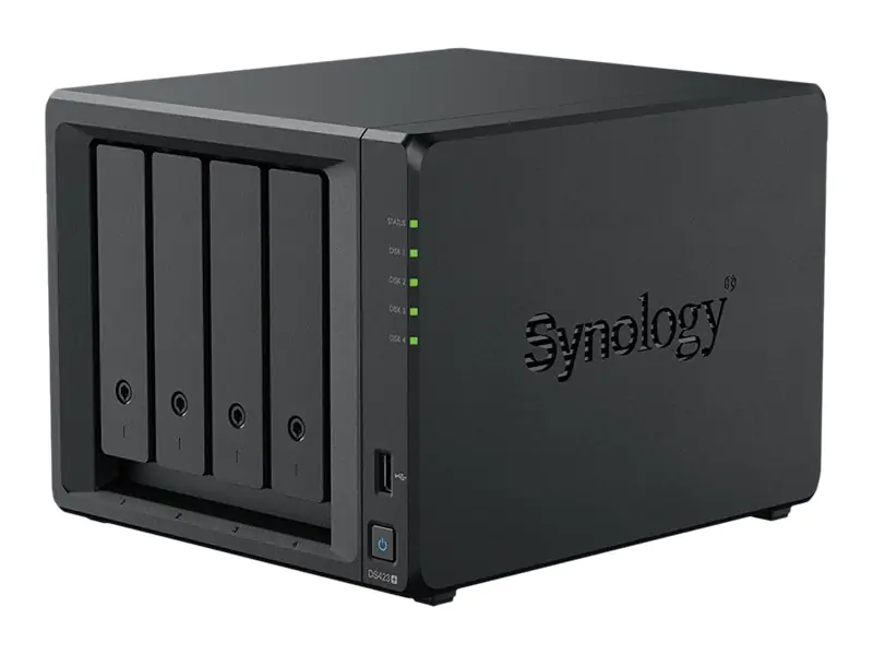 Synology Disk Station DS423+ - NAS-Server - 4 Schächte - SATA 6Gb/s - RAID RAID 0, 1, 5, 6, 10, JBOD - RAM 2 GB - Gigabit Ethernet - iSCSI Support
