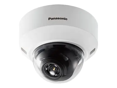 Panasonic i-Pro WV-U2132LA - Netzwerk-Überwachungskamera - Kuppel - Innenbereich - Farbe (Tag&Nacht) - 1920 x 1080 - 1080p, 1080/30p - motorbetrieben - LAN 10/100 - MJPEG, H.264, H.265 - PoE Class 2
