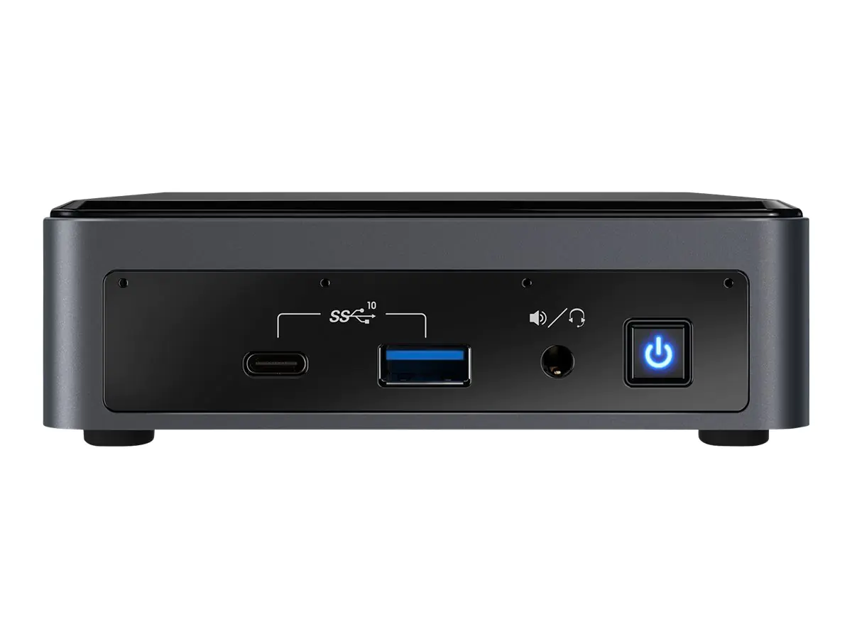 Intel Next Unit of Computing Kit 10 Performance - NUC10i5FNKPA - Barebone - Mini-PC - 1 x Core i5 10210U / 1.6 GHz - RAM 8 GB - SSD 256 GB - UHD Graphics - GigE - WLAN: Bluetooth 5.0, 802.11a/b/g/n/ac/ax - Win 10 Home 64-Bit