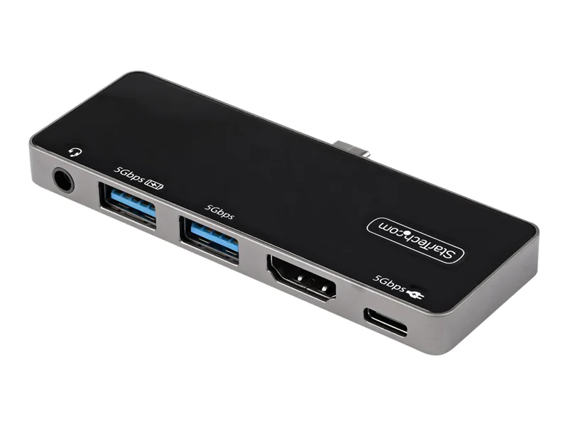 StarTech USB-C Digital AV-Multiport-Adapter - USB-C auf 4K 60Hz HDMI 2.0, USB-C Power Delivery 100W Pass-Through, 3-Port USB 3.0 Hub - USB-C Mini Dock - Portable USB Typ-C Travel Dock (DKT30ICHPD) - Dockingstation - USB-C - HDMI