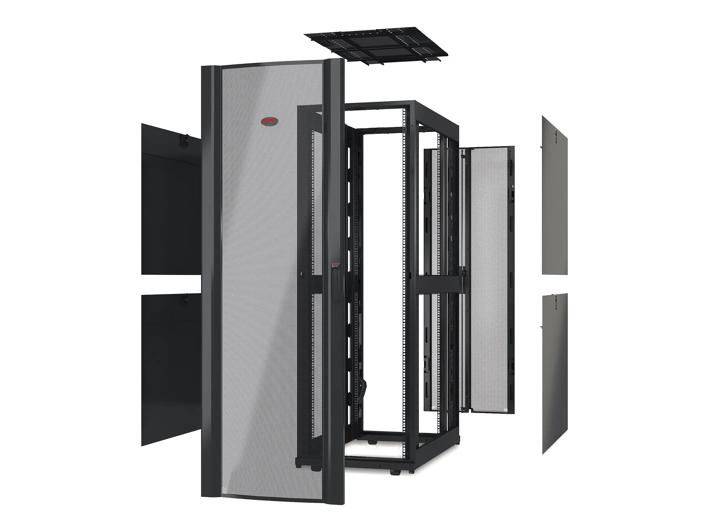 APC NetShelter SX Deep Enclosure Without Doors - Schrank - Schwarz - 42HE - 48.3 cm (19") AR3100X610