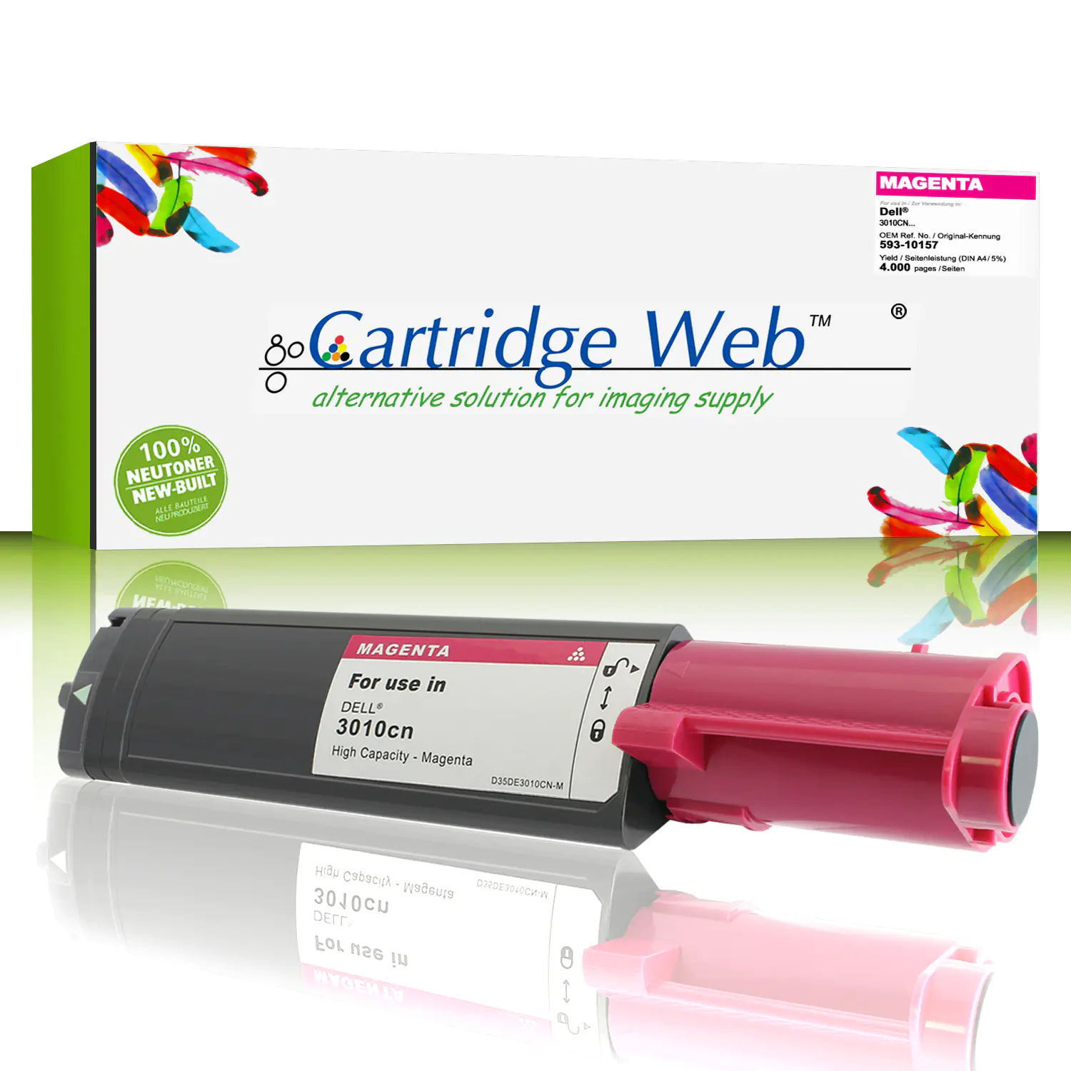 CartridgeWeb Toner kompatibel zu Dell 593-10157 XH005 magenta 4.000 Seiten 1 Stück