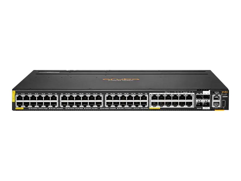 HPE Aruba 6200M 36G 12SR5 Class6 PoE 4SFP+ TAA Switch - Switch - max. Stapelentfernung 10 km -