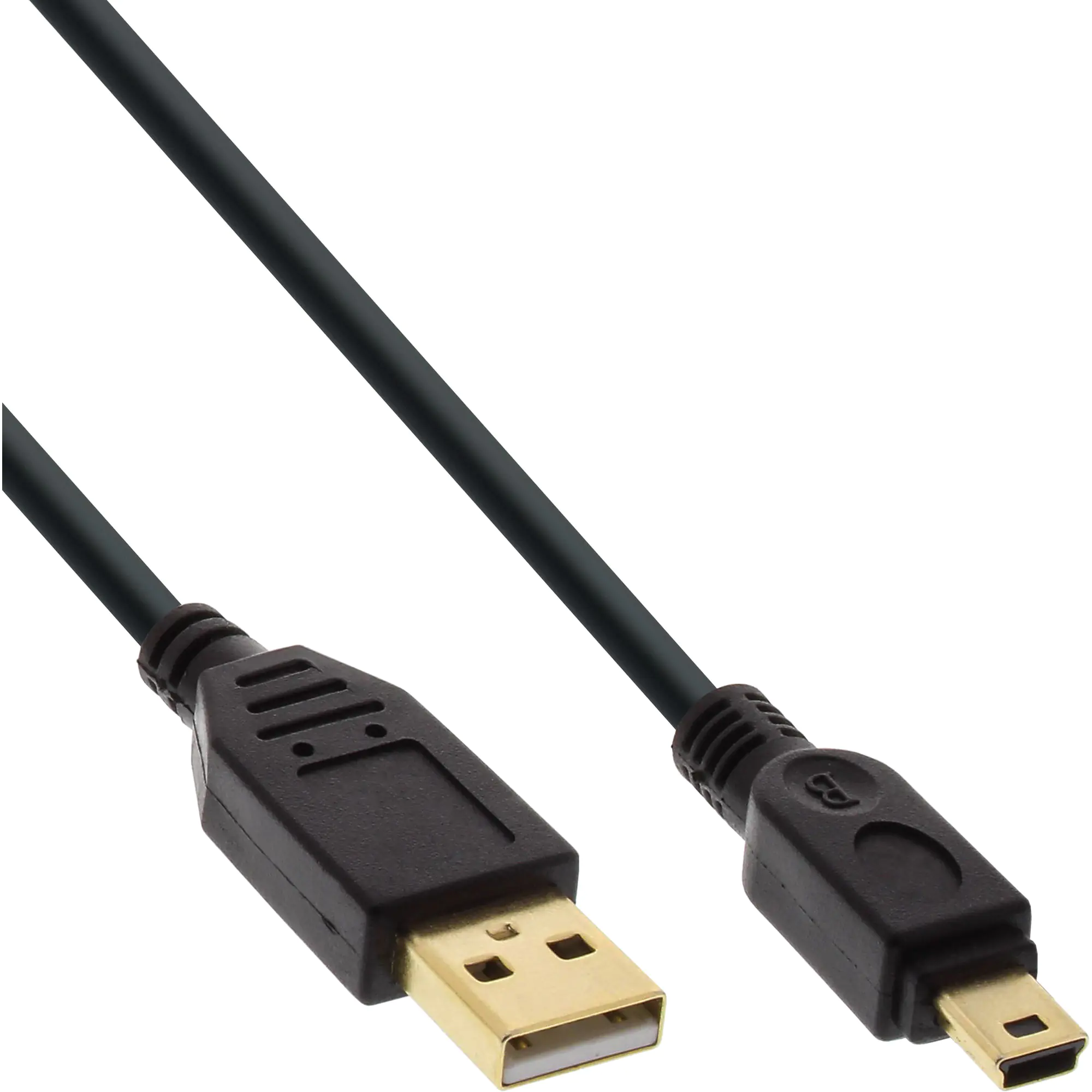 InLine - USB-Kabel - Mini-USB, Typ B (M) zu USB (M) - USB 2.0 - 50 cm - Schwarz
