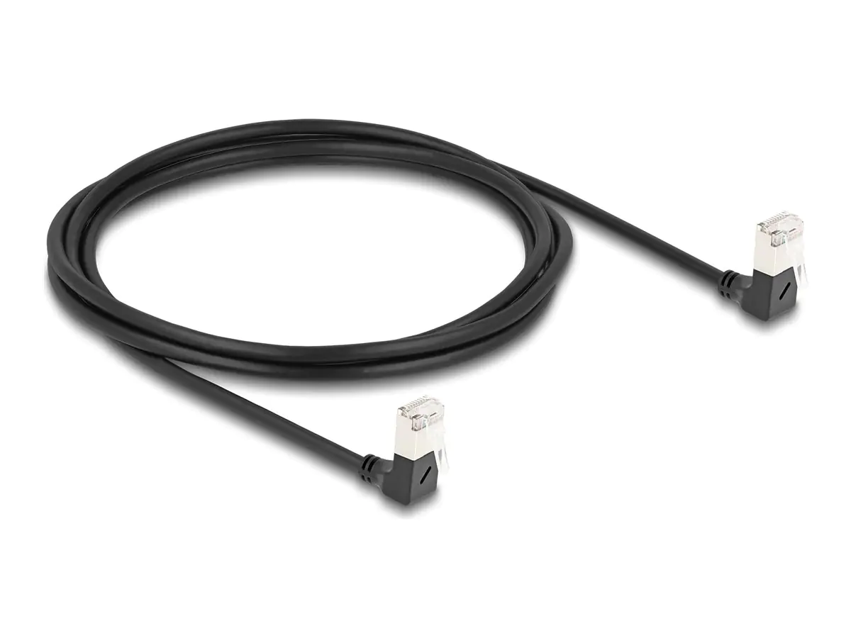 Delock Netzwerkkabel - RJ-45 (S) nach unten abgewinkelt zu RJ-45 (S)