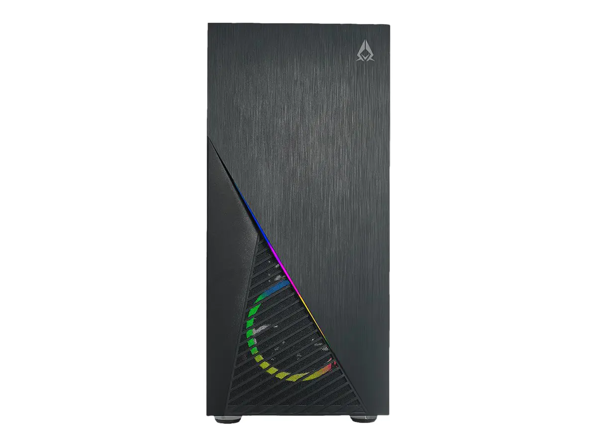 AZZA Zeno - Mid tower - E-ATX - Seitenteil mit Fenster (gehärtetes Glas) - keine Spannungsversorgung (ATX) - Schwarz - USB/Audio