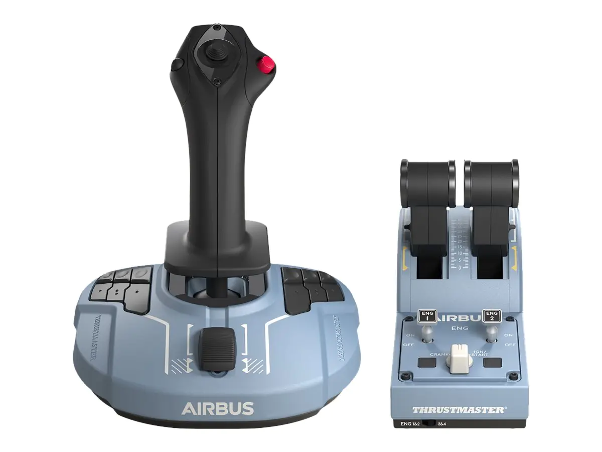 Thrustmaster Civil Aviation (TCA) Officer Pack Airbus Edition - Joystick und Gasregler - kabelgebunden - für PC