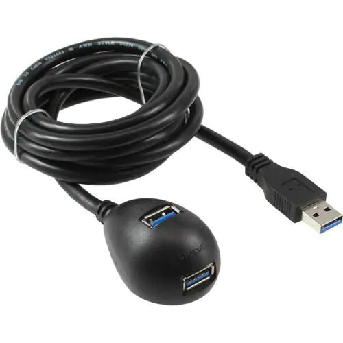 InLine - USB-Verlängerungskabel - USB Typ A (M) zu USB Typ A (W) - USB 3.0 - 2 m - Schwarz