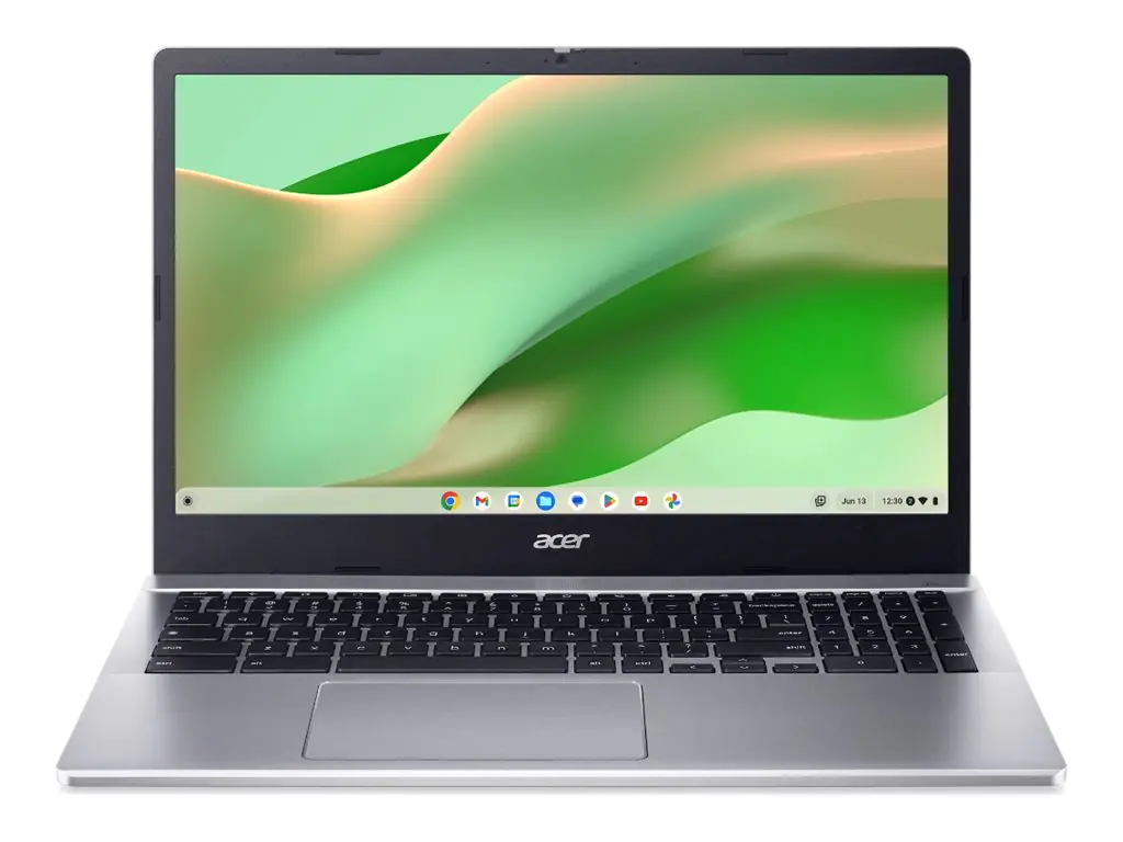 Acer Chromebook 315 CB315-5H - Intel N-series N100 - Chrome OS - UHD Graphics - 8 GB RAM - 128 GB eMMC - 39.6 cm (15.6") IPS 1920 x 1080 (Full HD) - Wi-Fi 6E - glitzernd silberfarben - kbd: Deutsch