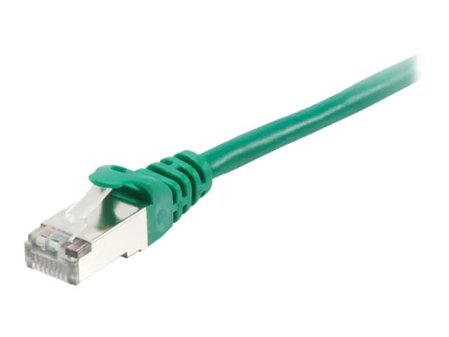 equip - Patch-Kabel - RJ-45 (M) zu RJ-45 (M) - 30 m - SFTP, PiMF - CAT 6a - halogenfrei, geformt, ohne Haken, verseilt - grün