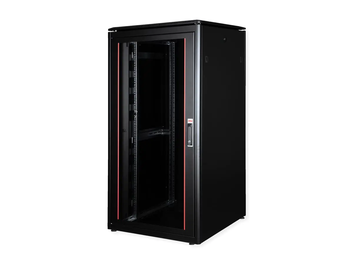 ROLINE Pro - Schrank Netzwerkschrank - mit Glastür, 800 x 800 mm (B x T) 26.21.0227