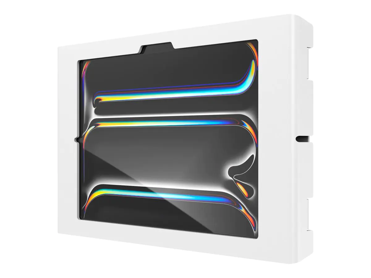 Compulocks iPad Pro M4 11" (2024), Apex Secured Enclosure Wall Mount - Gehäuse - für Tablett - Glasbefestigung, Raum - verriegelbar - hochwertiges Aluminium - weiß - Bildschirmgröße: 27.94 cm (11") 11PAPX4W