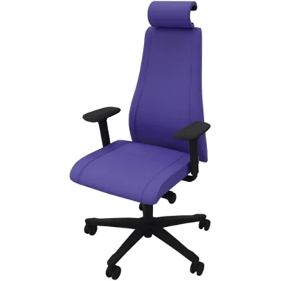 NowyStyl Bürodrehstuhl Viden 41,5-53,5cm Synchronmechanik Rolle universell (für Hart- und Teppichböden) Kunststoff blau