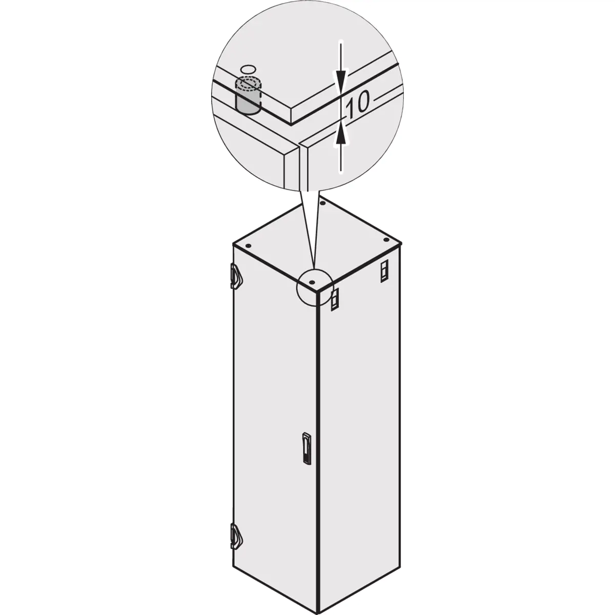 SCHROFF 23130068 Adaptersatz 3 St.