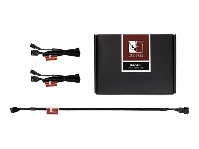 Noctua - Verlängerungskabel für Lüfterspannungsversorgung - 4-Pin-Mini-Stromversorgungsstecker (W) zu 4-Pin-Mini-Stromversorgungsstecker (M) - 30 cm