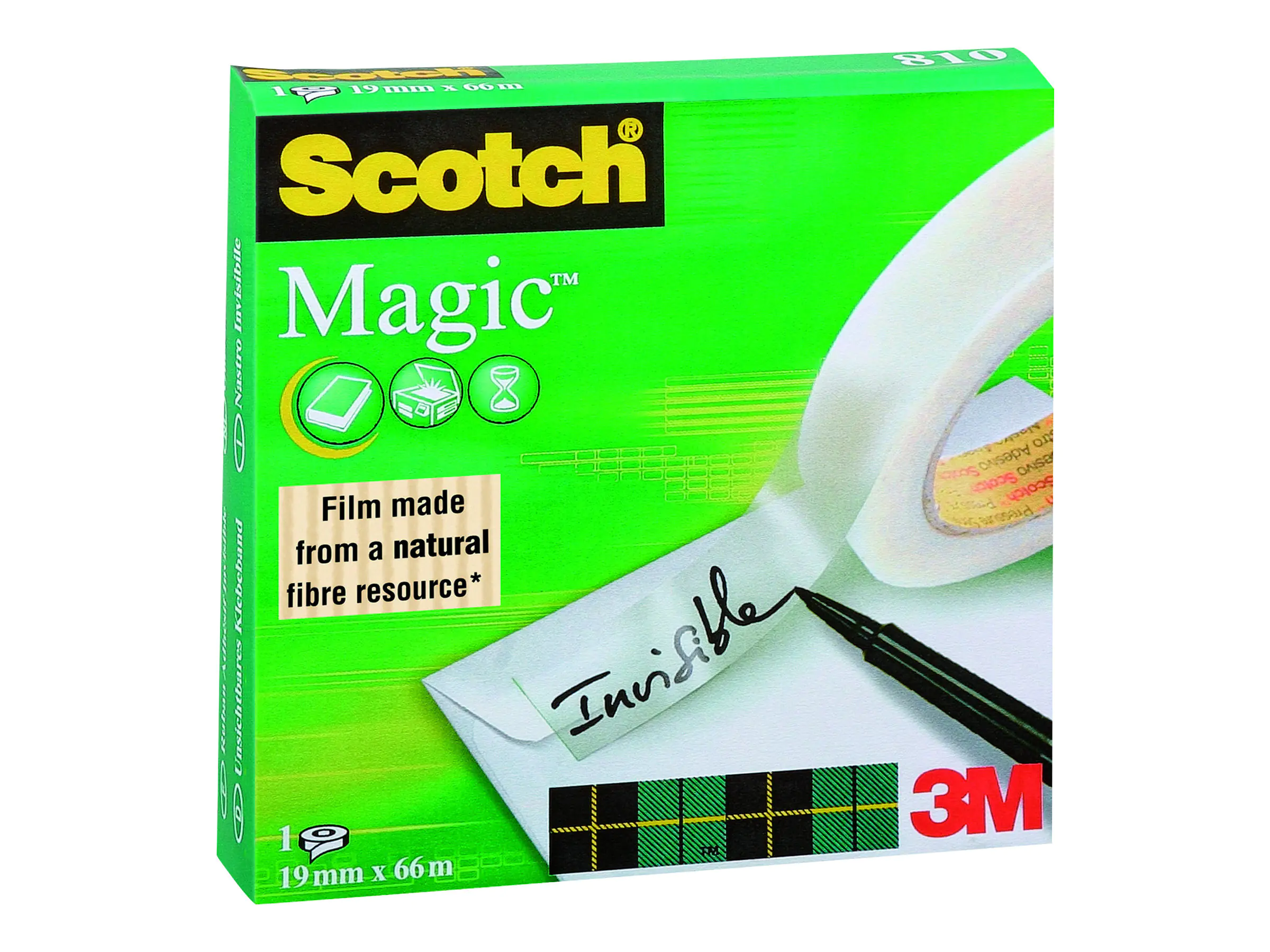 3M Scotch Magic 810 - Büro-Klebeband - 19 mm x 66 M8101966