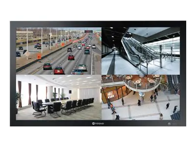 Neovo QX-43 - LED-Monitor - 109.2 cm (43") (42.5" sichtbar) - feststehend - 3840 x 2160 4K UHD (2160p) - MVA - 500 cd/m² - 3000:1 - 5 ms - HDMI, DVI-D, VGA, DisplayPort - Lautsprecher