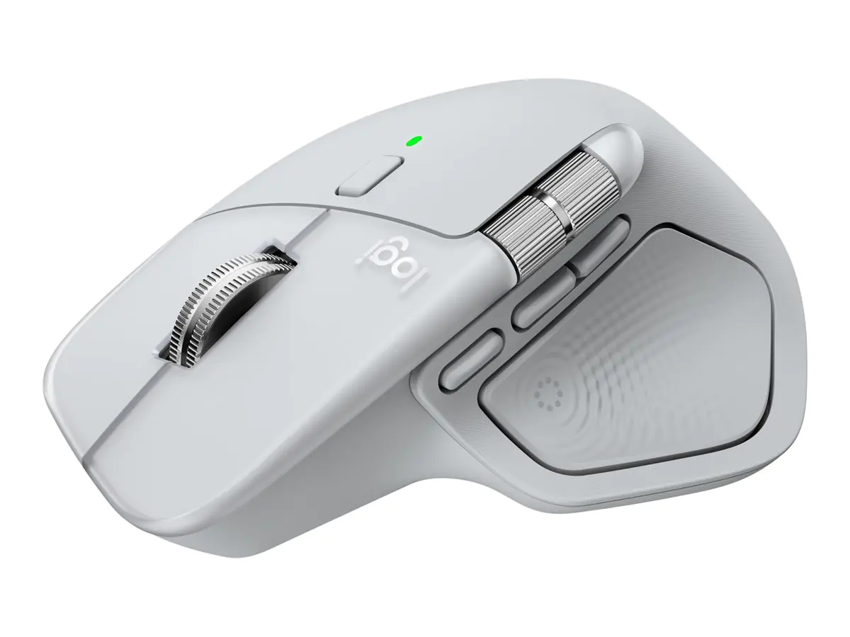 Logitech MX Master 4 Mouse for Mac White Silver