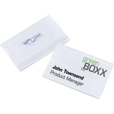 DURABLE Namensschild 800419 90x54mm Kunststoff tr 50 St./Pack.