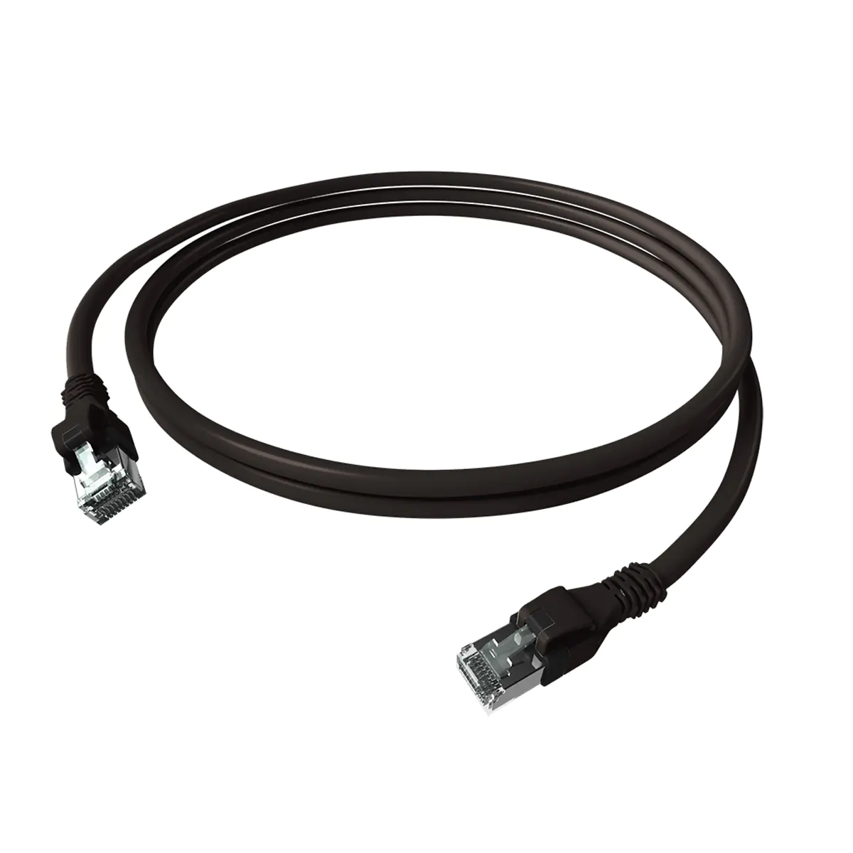 EasyLan saCon DualBoot Patchkabel S/FTP schwarz 5.00m Kat.6A - FTP - SFTP