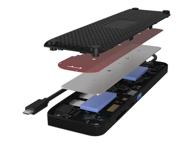 ICY BOX 11-in-1 Mobile with Triple Video Output IB-DK2116-C
