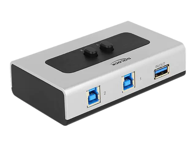 Delock Switch USB 3.0 2 port manual bidirectional 87667